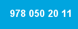 978 050 20 11 978 050 20 11